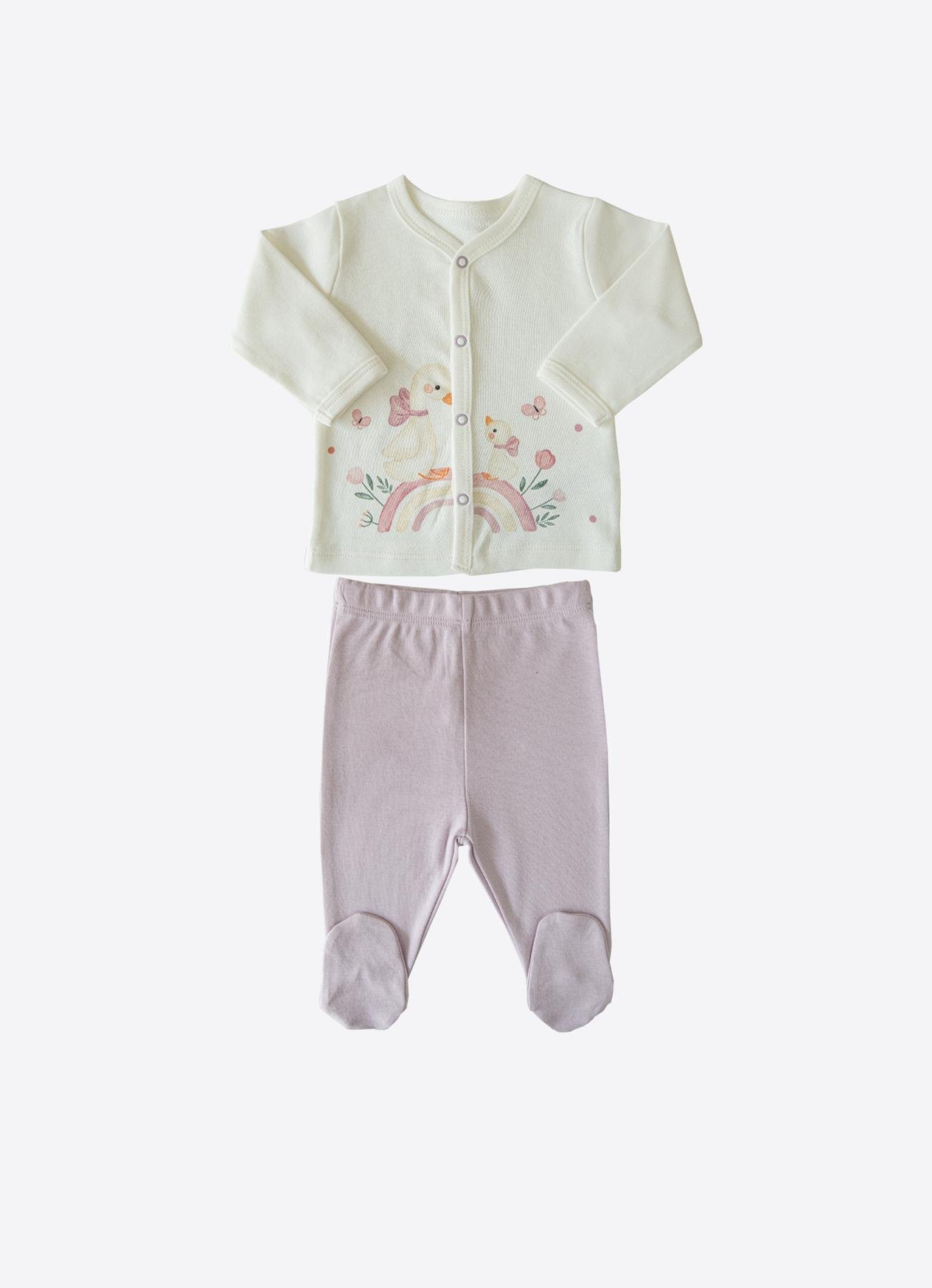 Organik Mummy Goase 2li Takım Ekru