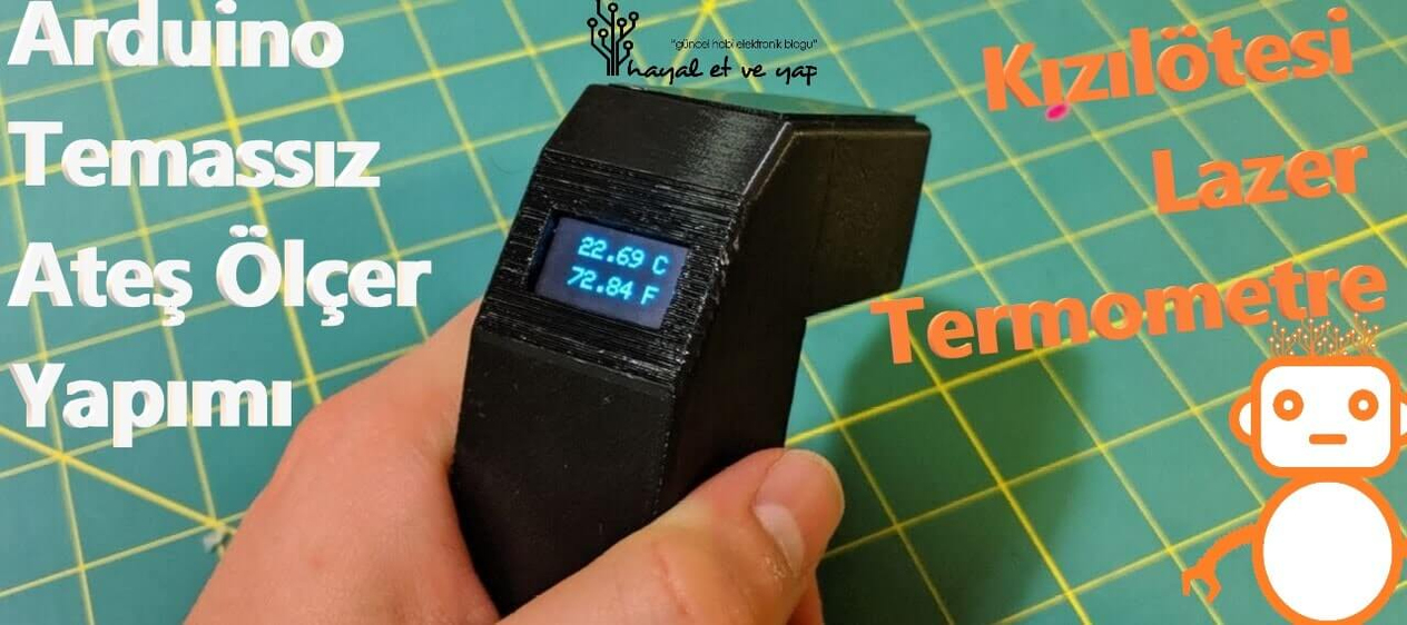 Arduino Temassız Ateş Ölçer Yapımı (Kızılötesi Lazer Termometre) | Robocombo
