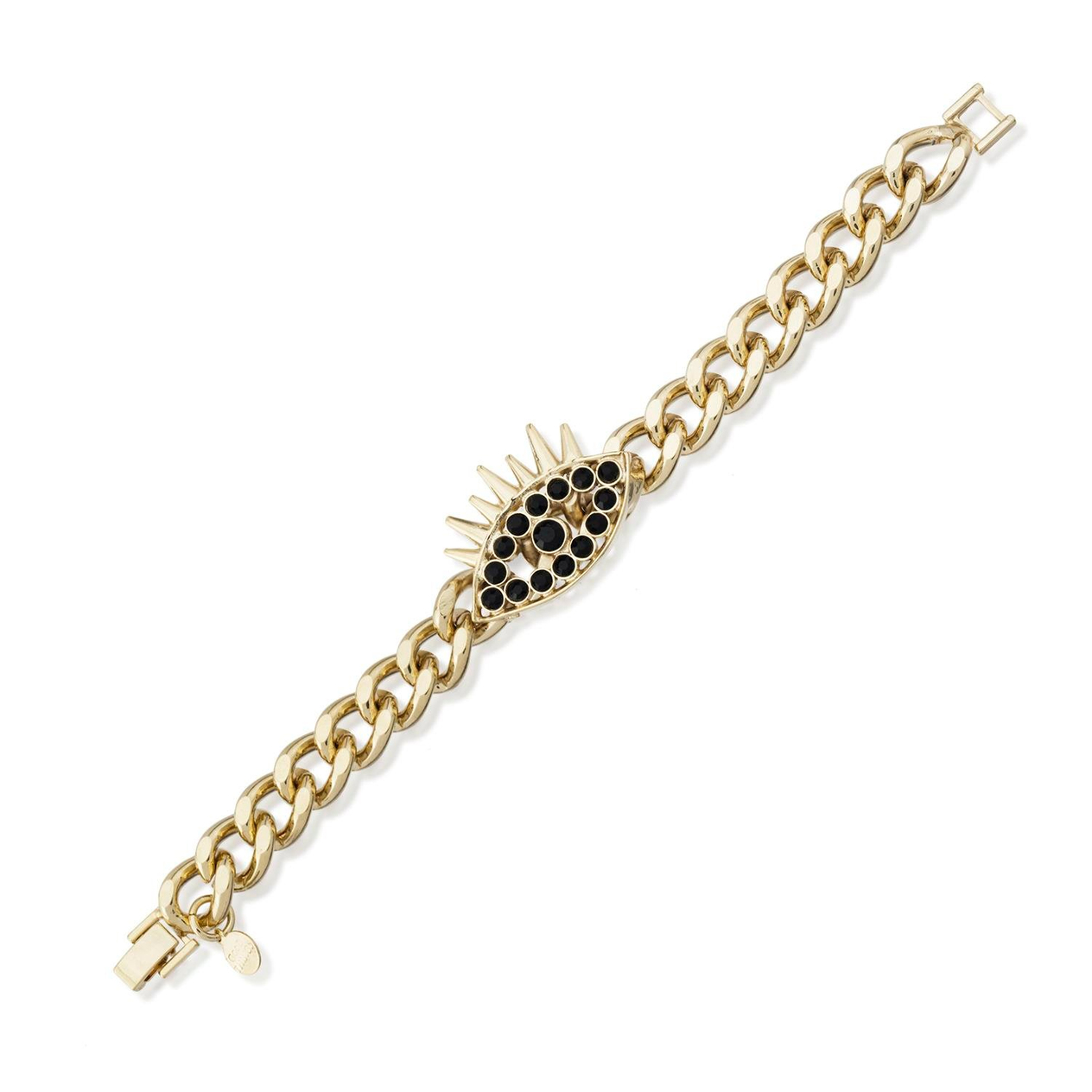 All Eyes On You Black Chain Bileklik