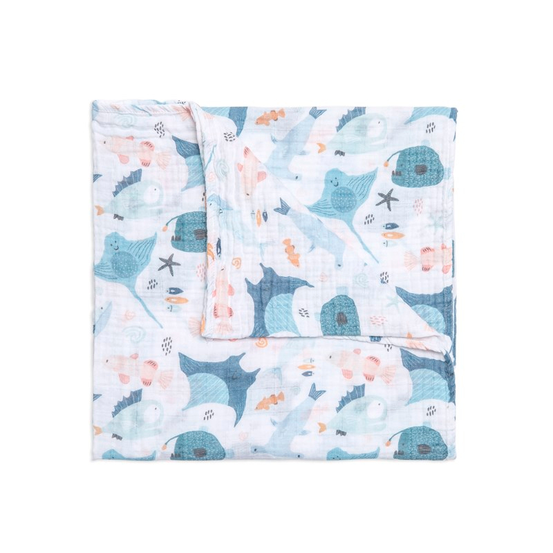 Tek Muslin Battaniye - Atlantico - 120x120