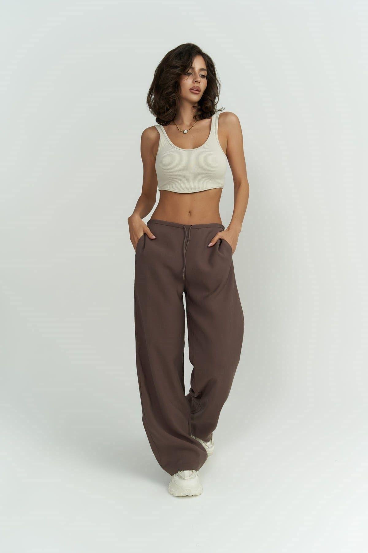Paris Kahve Basic Pantolon
