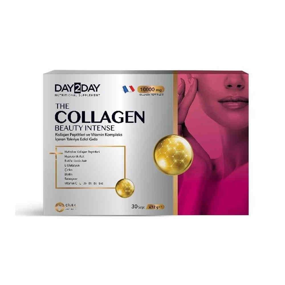Day2Day Collagen Beauty Intense Çilek Aromalı 10.000 mg 30 Saşe x 12 g