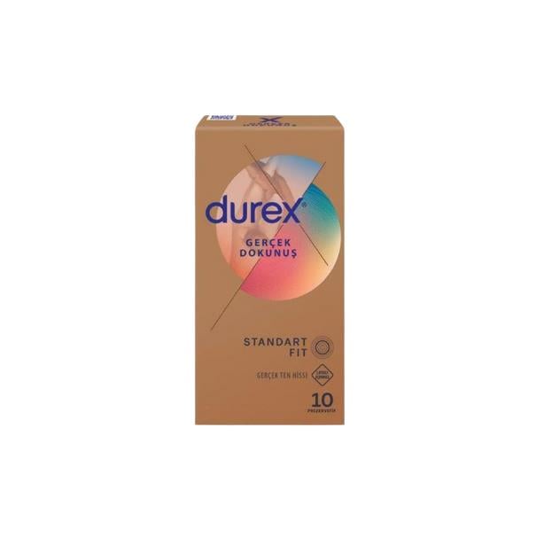 Durex Prezervatif Gerçek Dokunuş Standart Fit 10 lu