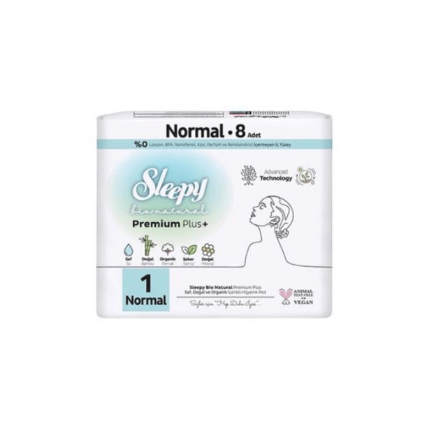 Sleepy Ped Bio Natural Premium Plus + No : 1  Normal 8 li