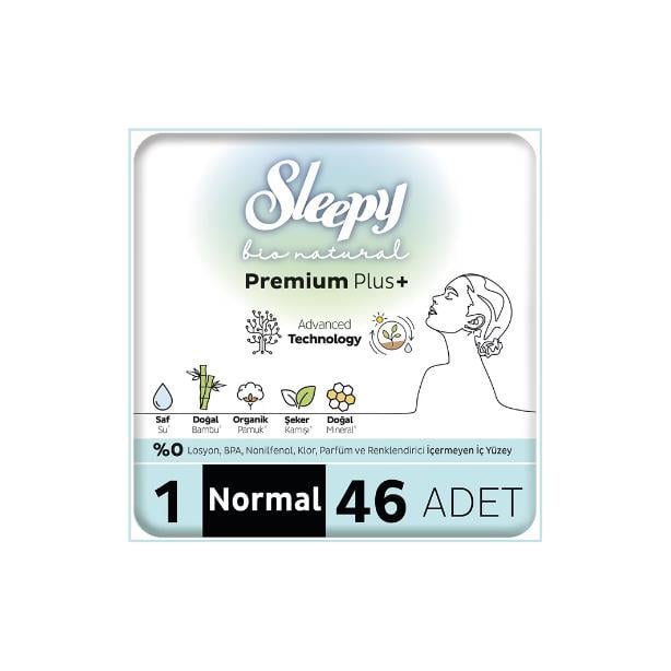 Sleepy Ped Mega Pakeet Bio Natural Premium Plus+ No: 1 Normal 46 Adet 