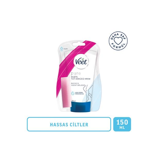 Veet Duşta Tüy Dökücü Krem Bacak ve Vücut Bölgesi Hassas Ciltler 150 ml