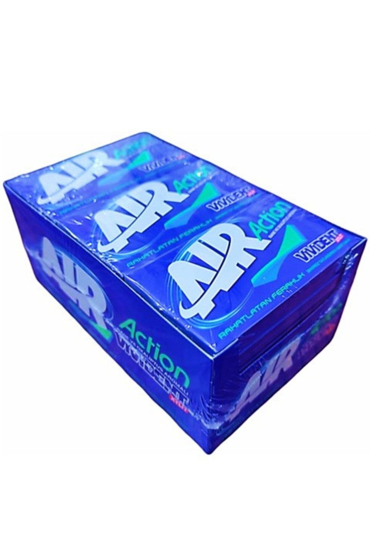 Vivident Air Action Rahatlatan Ferahlık Nane Aromalı Şekersiz Sakız 26 g x 18 Adet