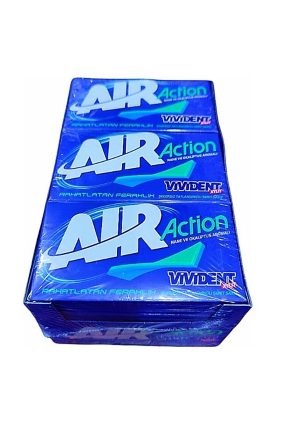 Vivident Air Action Rahatlatan Ferahlık Nane Aromalı Şekersiz Sakız 26 g x 18 Adet
