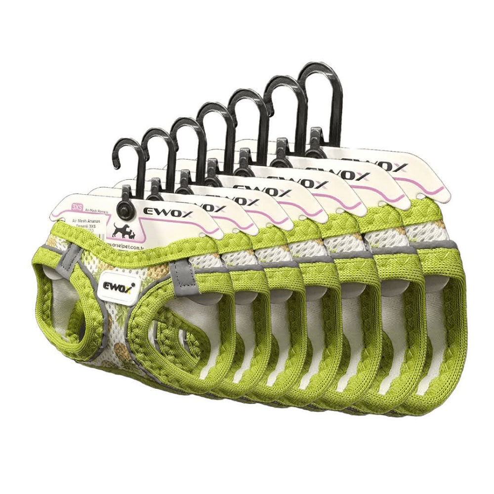 Ewox Air Mesh Ananas Desenli Göğüs Tasması XL