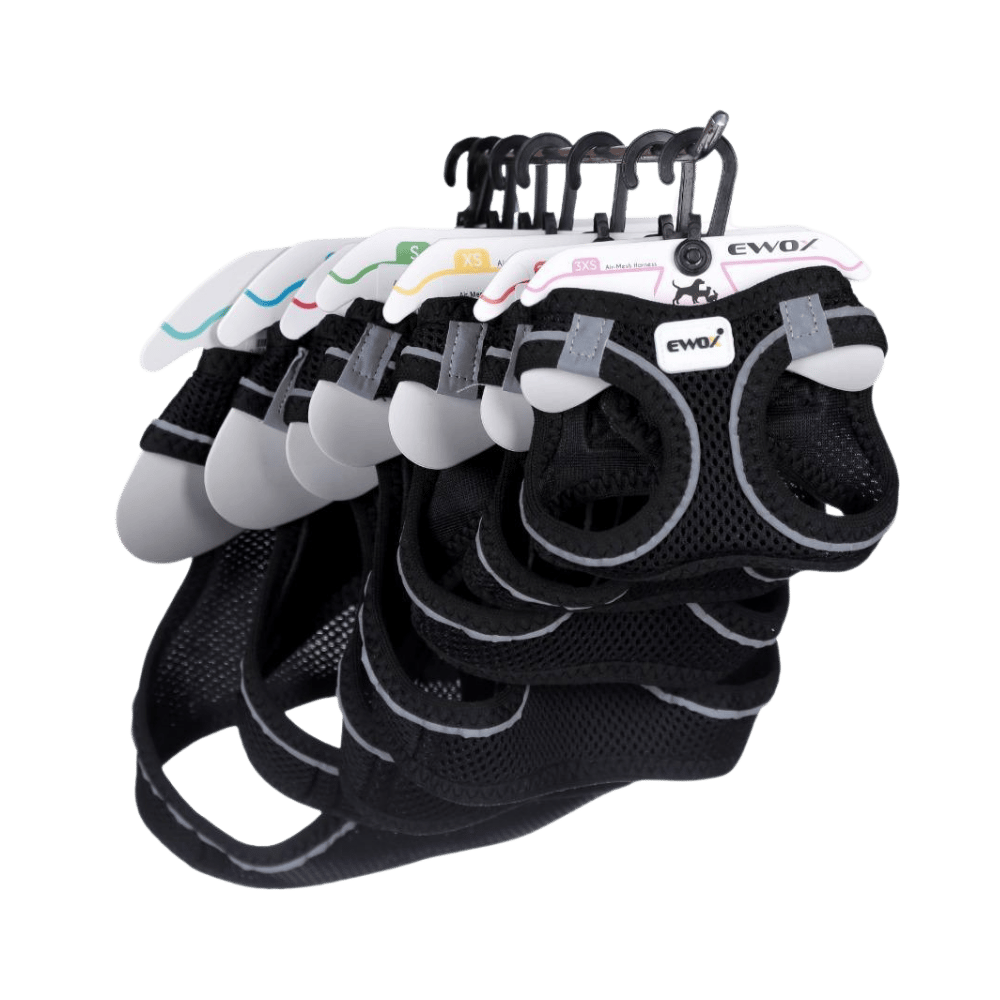 Ewox Air Mesh Siyah Göğüs Tasması 2XS