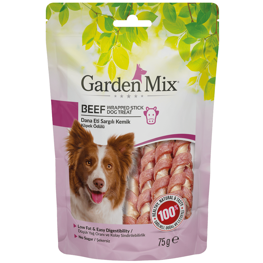 Garden Mix Dana Eti Sargılı Kemik Köpek Ödül Maması 75gr