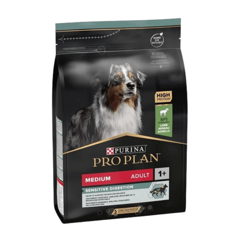 Pro Plan Medium Sensitive Digestion Kuzulu ve Pirinçli Orta Irk Yetişkin Köpek Maması 3kg
