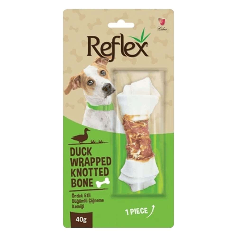 Reflex Ördek Eti Sargılı Düğümlü Köpek Çiğneme Kemiği 40gr