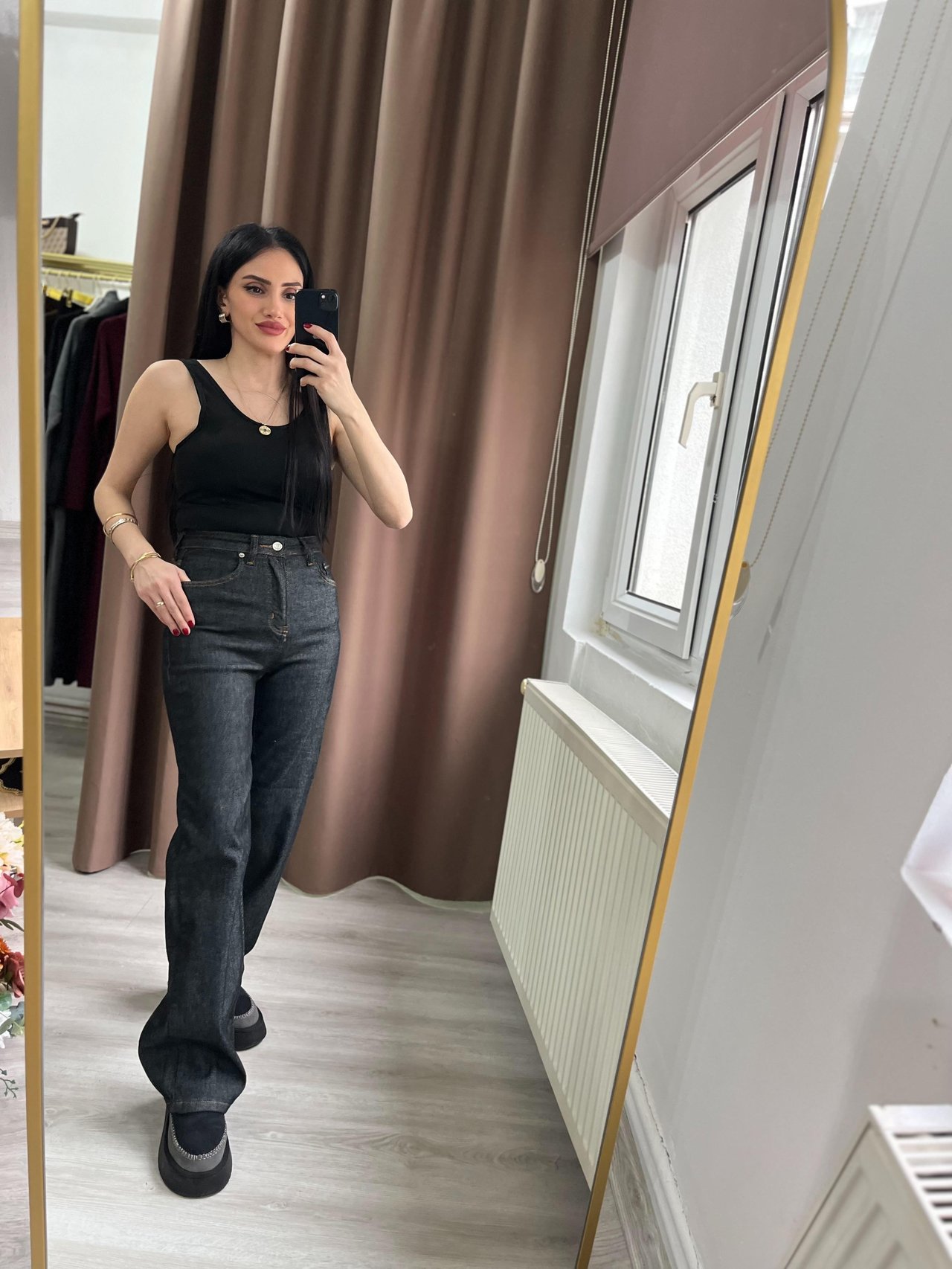 Lacivert Bol Kesim Jean