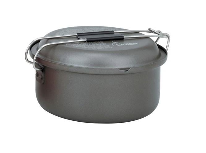 Laken Alüminyum Teflon Kaplama Gıda Saklama Kabı Ø16cm - Gri LK6814