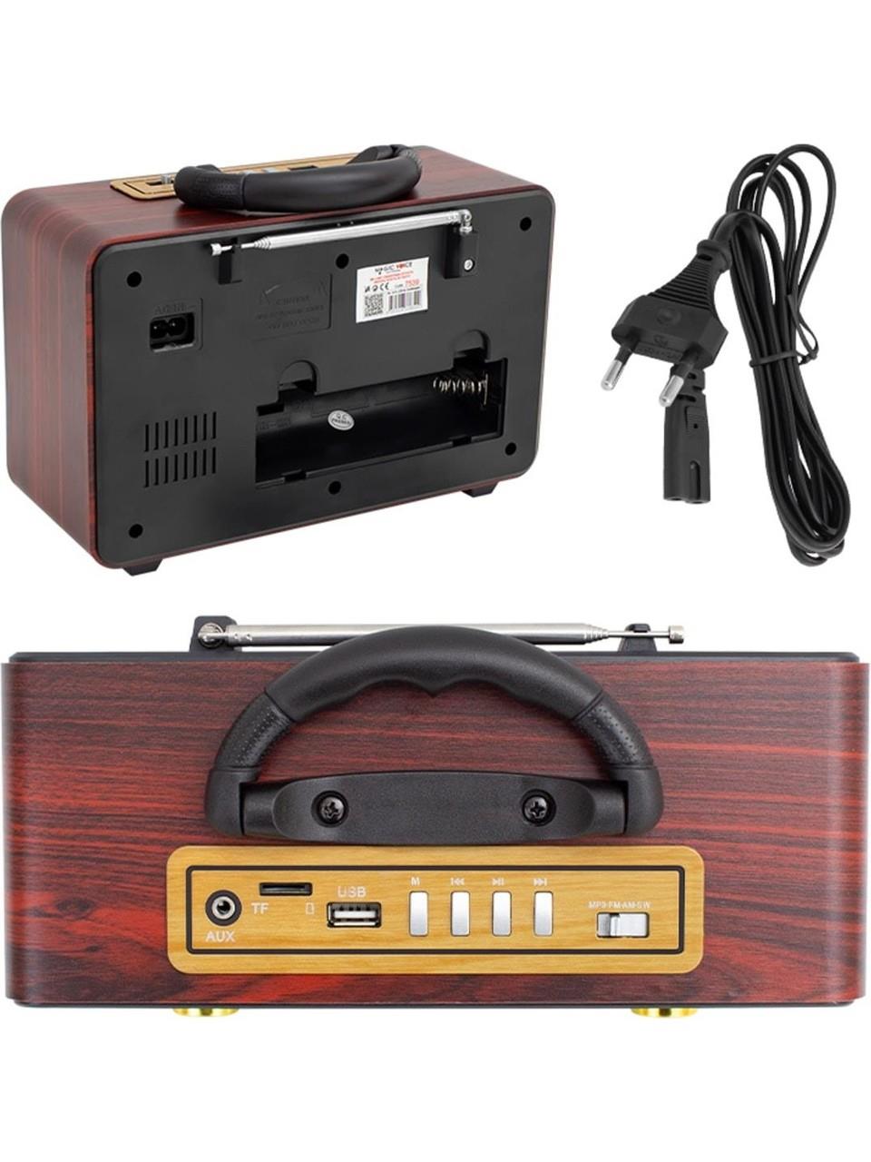 MAGİCVOİCE MV-114BT USB/SD/FM/Bluetooth Destekli Tek Hoparlörlü Nostaljik Radyo