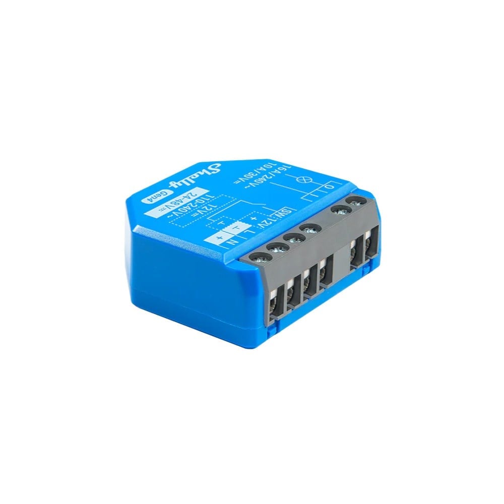 Shelly 1 Gen4 kuru kontaklı Matter destekli akıllı röle