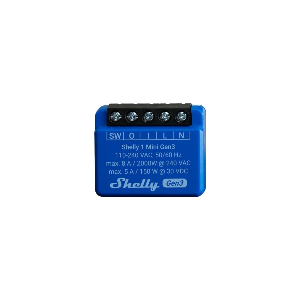 Shelly 1 Mini Gen3 Kuru Kontak Akıllı Röle