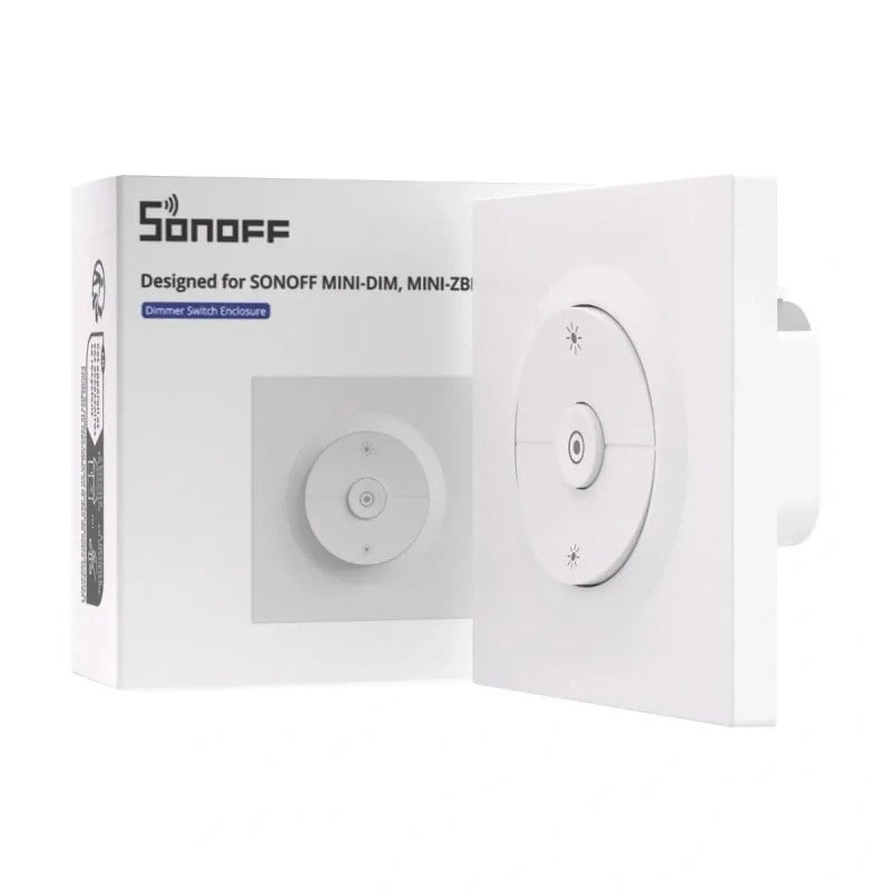 SONOFF EDIM dimmer duvar anahtarı kasası ve ürün kutusu