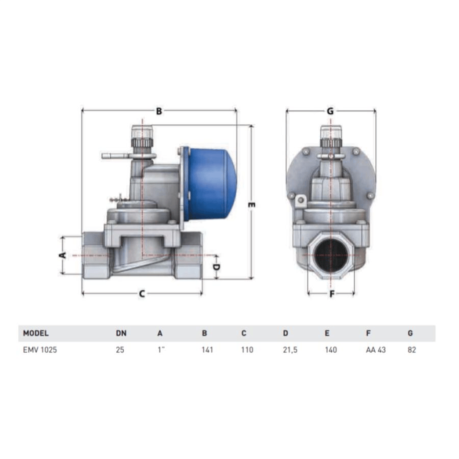 ESKA Mekanik Deprem Vanası DN25-1