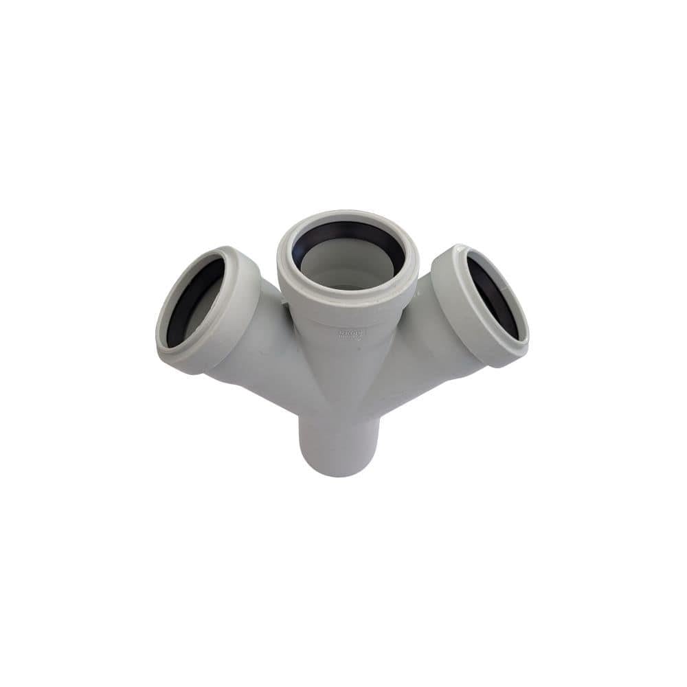 Kalde Pvc Çift Çatal 45°-50x50x50