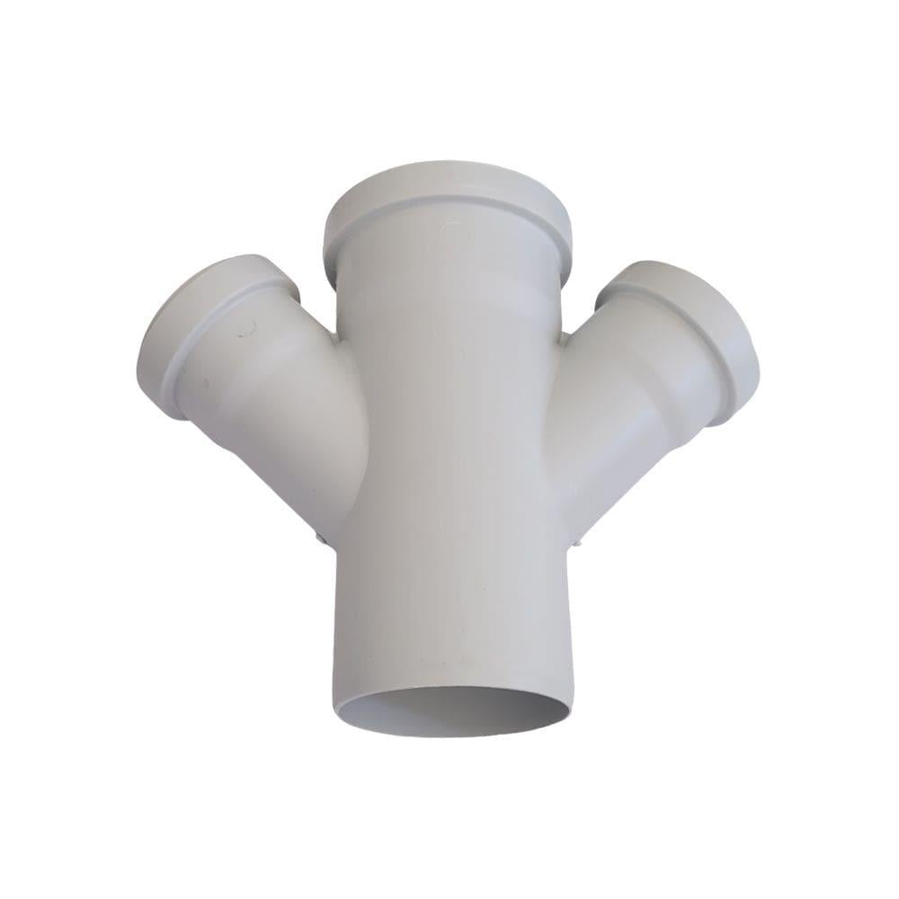 Kalde Pvc Çift Çatal 45° - 75x50