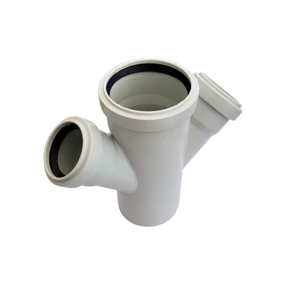 Kalde Pvc Çift Çatal 45° - 75x50