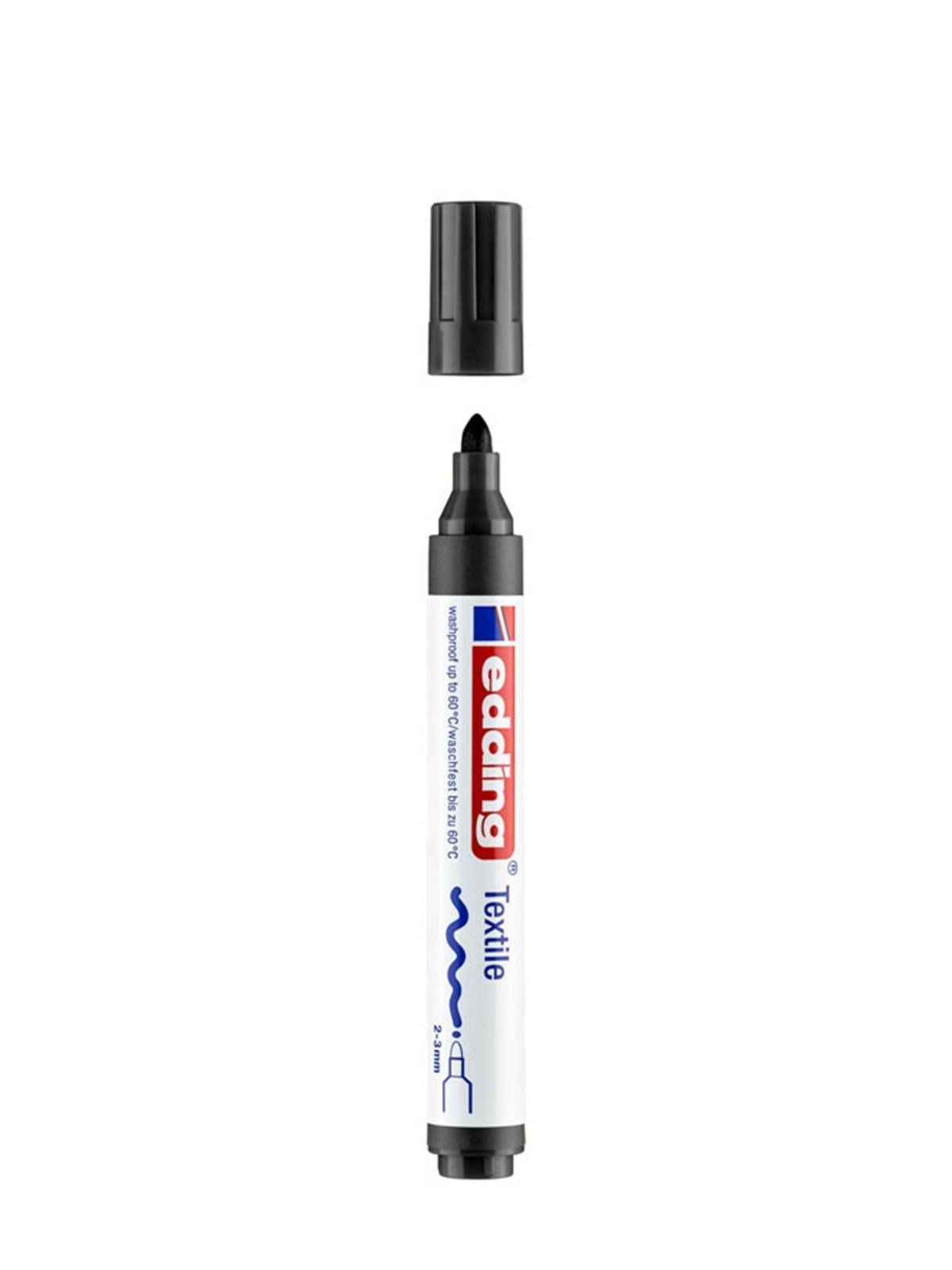Edding 4500 SiyahTekstil Kalemi