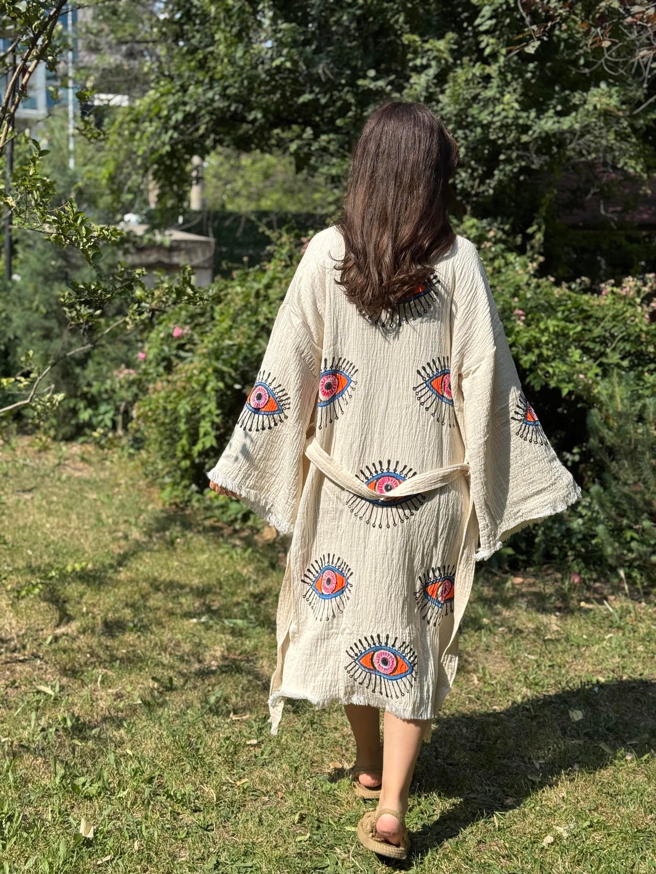 Elvan Göz Desen Kimono - EmicraftElvan Göz Desen KimonoKimono ve Peştemal