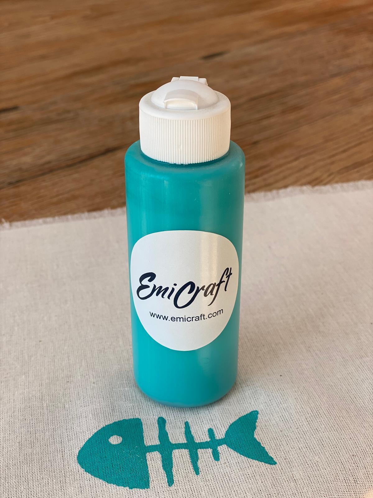 Kumaş Boyası Alaçatı Turkuaz 125ml - EmicraftKumaş Boyası Alaçatı Turkuaz 125mlKumaş Boyası