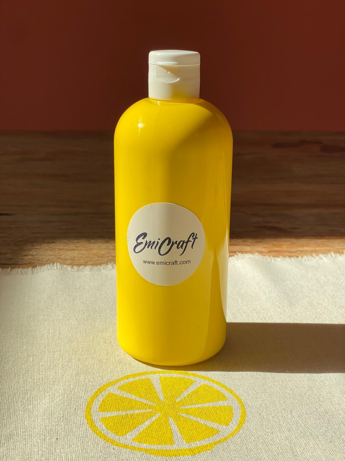 Kumaş Boyası Tekirdağ Sarı 450ml - EmicraftKumaş Boyası Tekirdağ Sarı 450mlKumaş Boyası