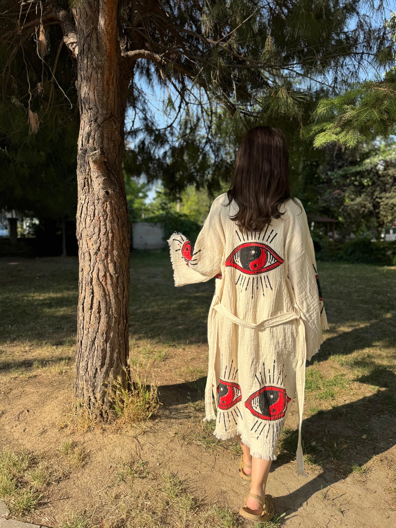 Yingyang Göz Desen Kimono - EmicraftYingyang Göz Desen KimonoKimono ve Peştemal