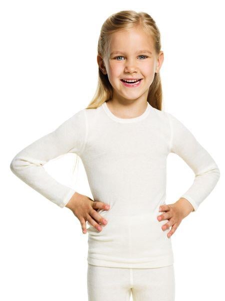 Angora Yünü Doğal Termal Çocuk Uzun Kollu Fanila (Unisex)