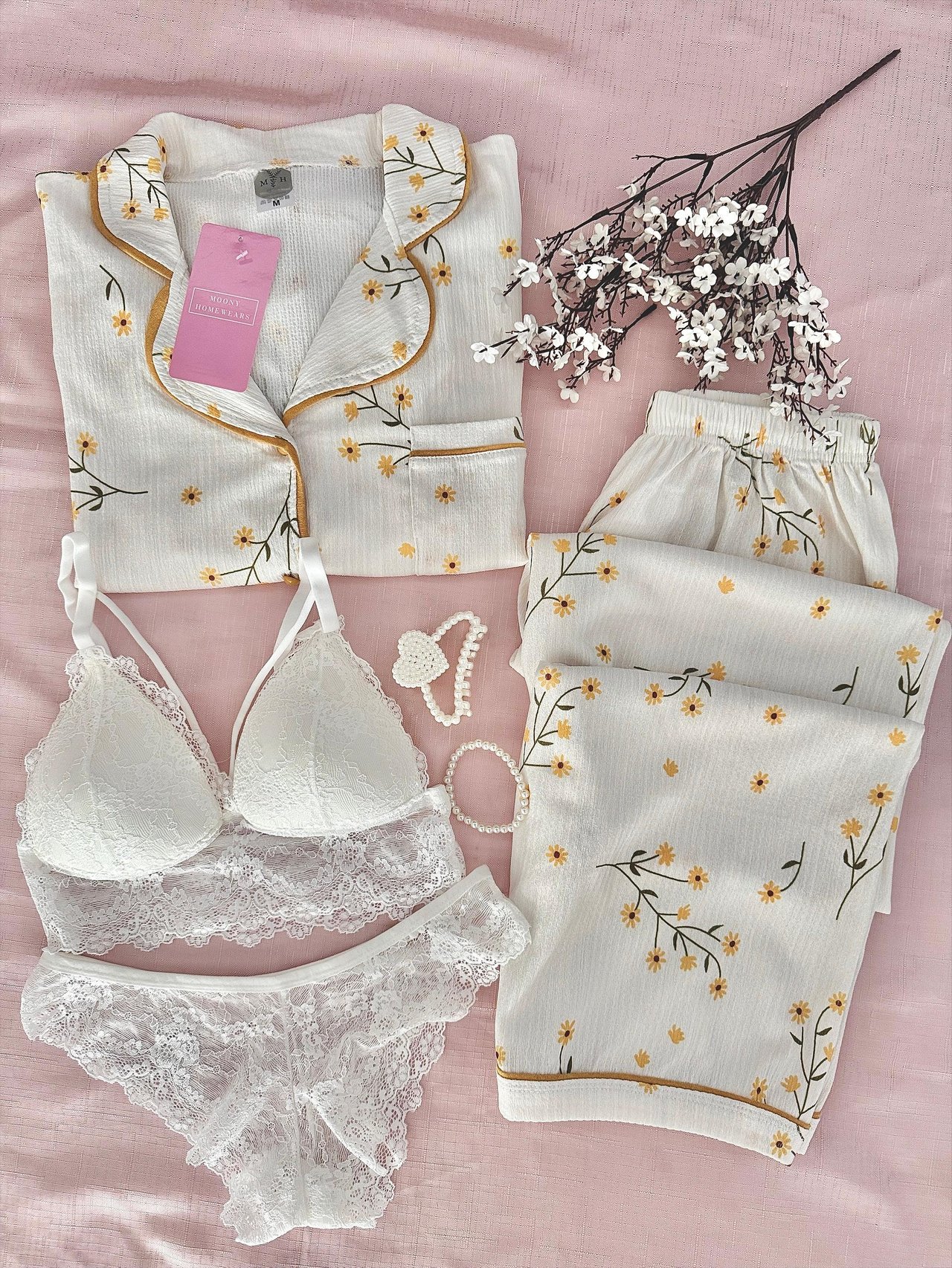 Amentet Özel Doku Pijama Takımı 