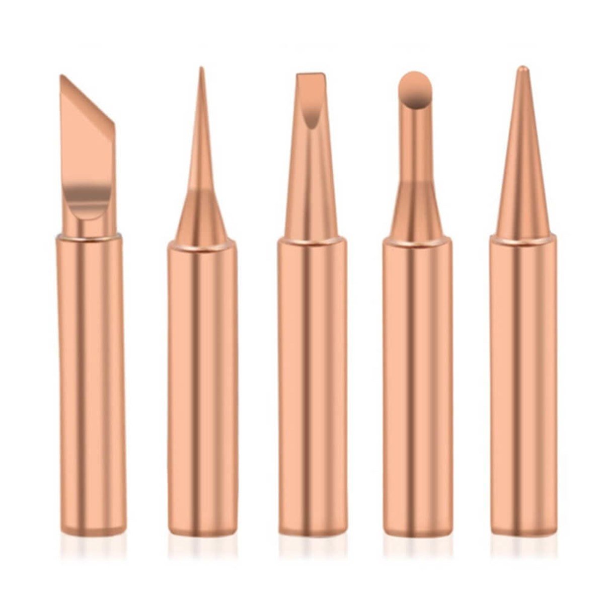 Bakır 900m-t Yüksek Kalite Havya Ucu 5li Set 900m-t-k, 900m-t-ı, 900m-t-3c, 900m-t-b, 900m-t-2 PRA-5959498-8176