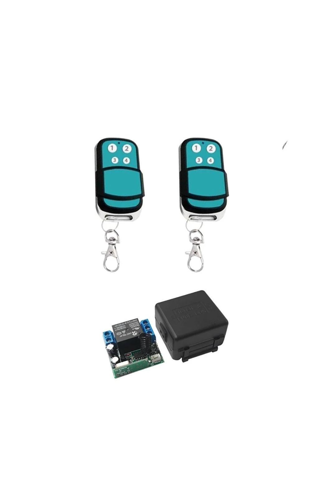 Rf Uzaktan Kumandalı 433mhz Röle Kartı 12/24v 2 Kumanda