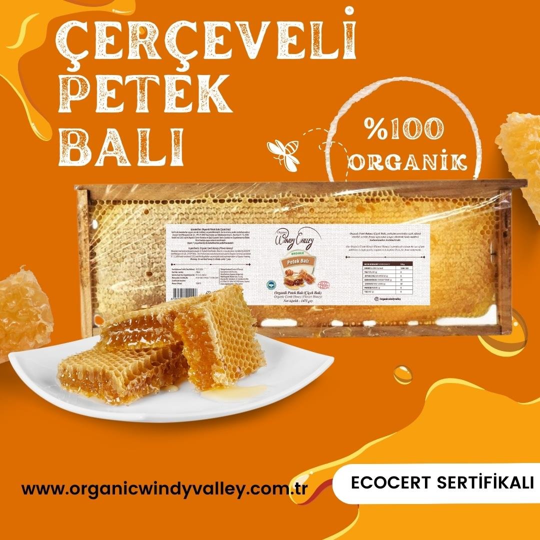 Organik Petek Balı (Çiçek balı) Ecocert Sertifikalı Tunceli Pülümür 