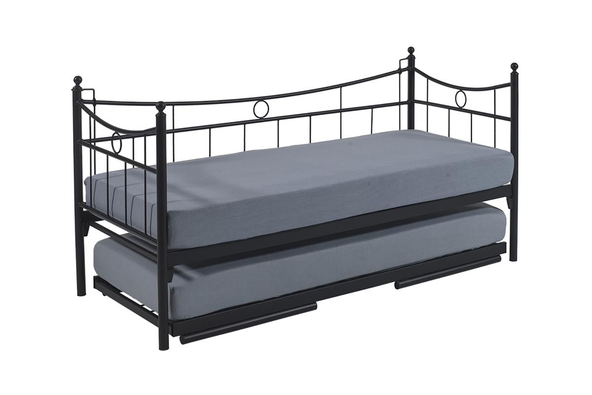 Unimet Daily Yavrulu Daybed-Yataklar Dahil-Çift Tek Kişilik Metal Karyola
