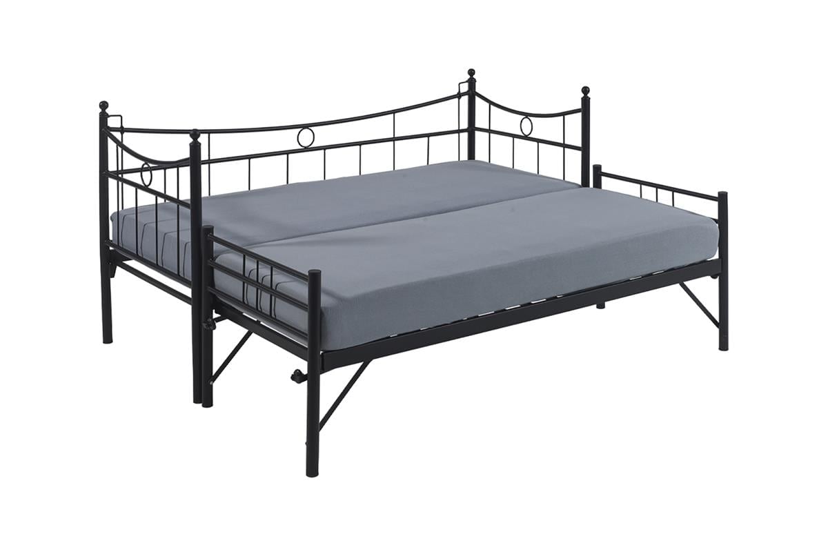 Unimet Daily Yavrulu Daybed-Yataklar Dahil-Çift Tek Kişilik Metal Karyola