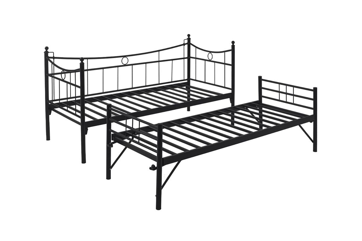 Unimet Daily Yavrulu Daybed-Yataklar Dahil-Çift Tek Kişilik Metal Karyola