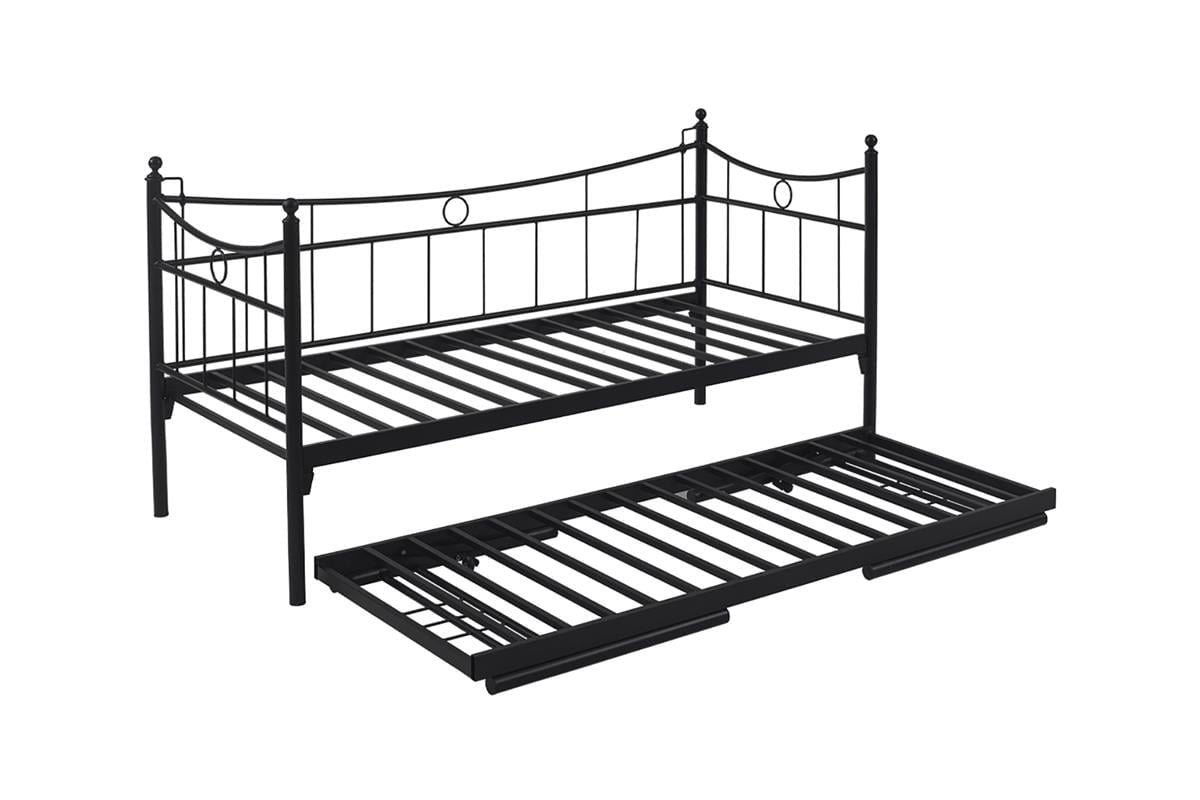 Unimet Daily Yavrulu Daybed-Yataklar Dahil-Çift Tek Kişilik Metal Karyola
