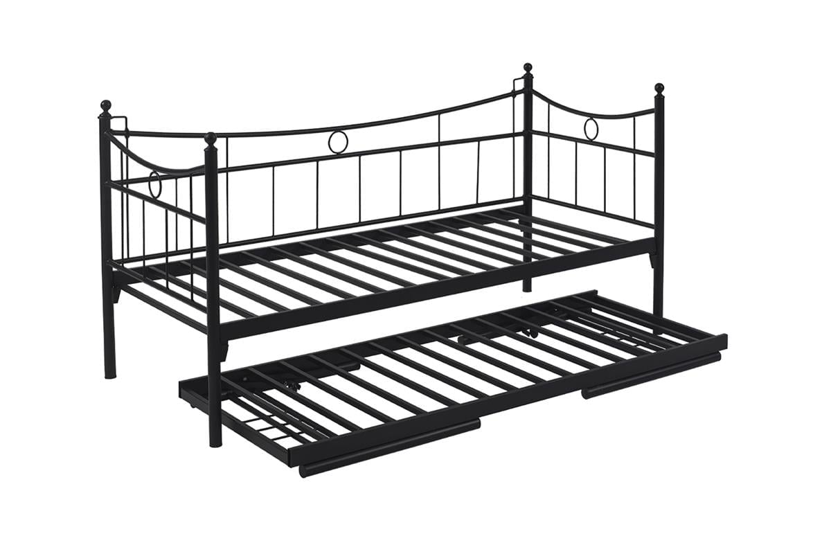 Unimet Daily Yavrulu Daybed-Yataklar Dahil-Çift Tek Kişilik Metal Karyola