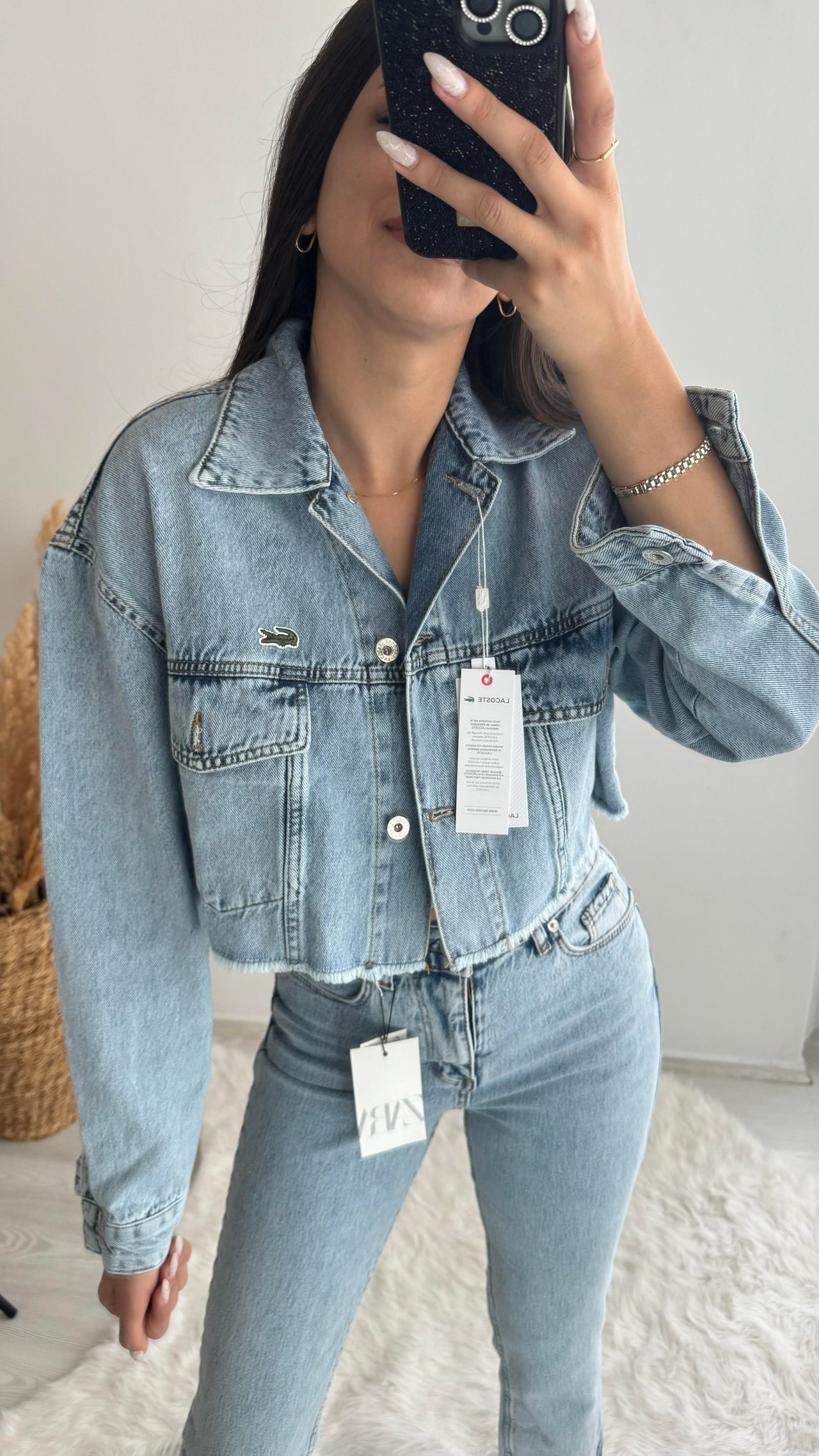 Laco Premium Kalite Crop Kot Ceket 