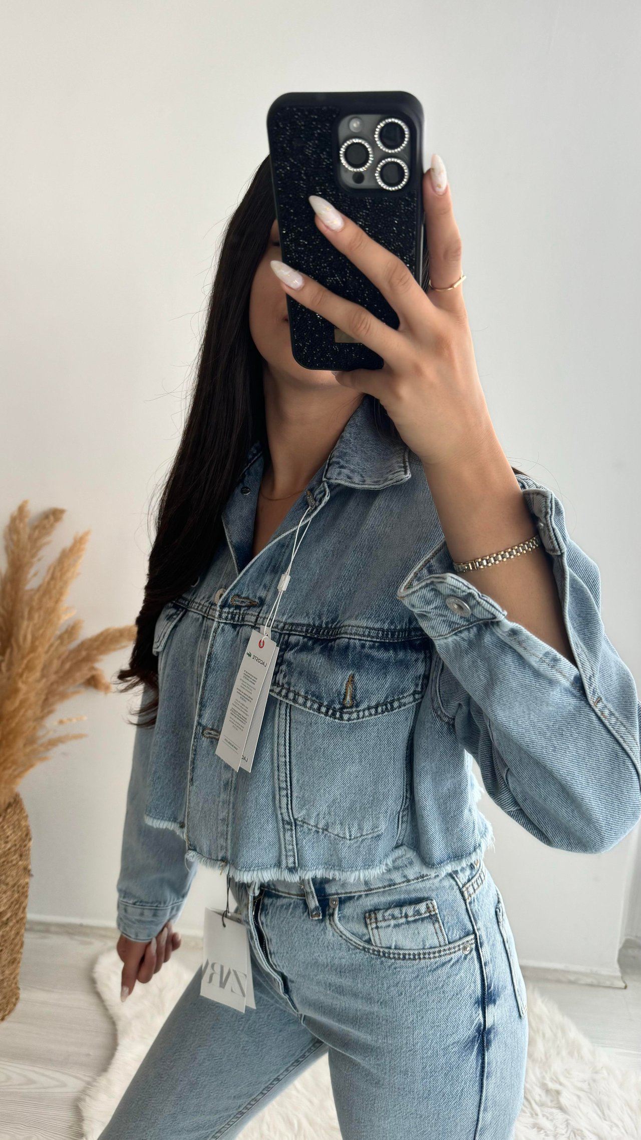 Laco Premium Kalite Crop Kot Ceket 