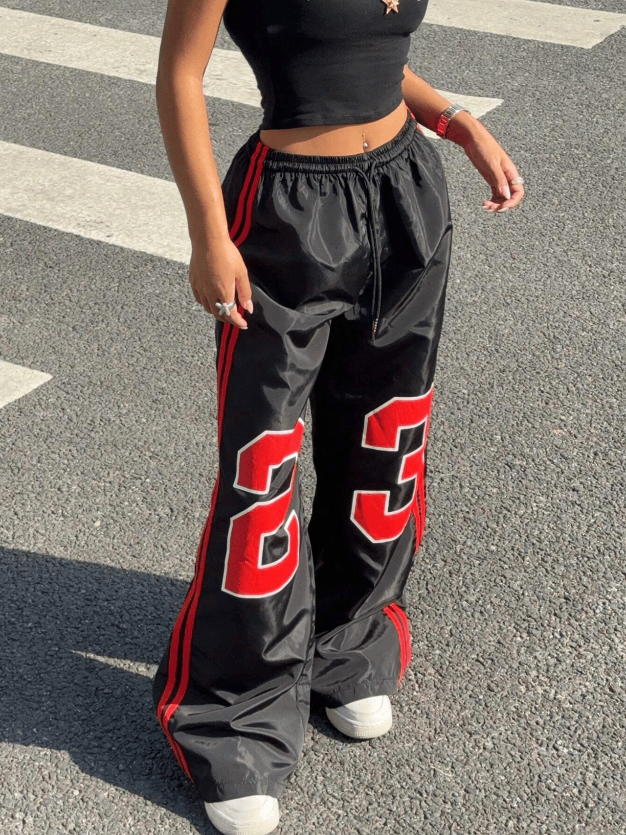 Casual Sports Jersey Red Eşofman Altı