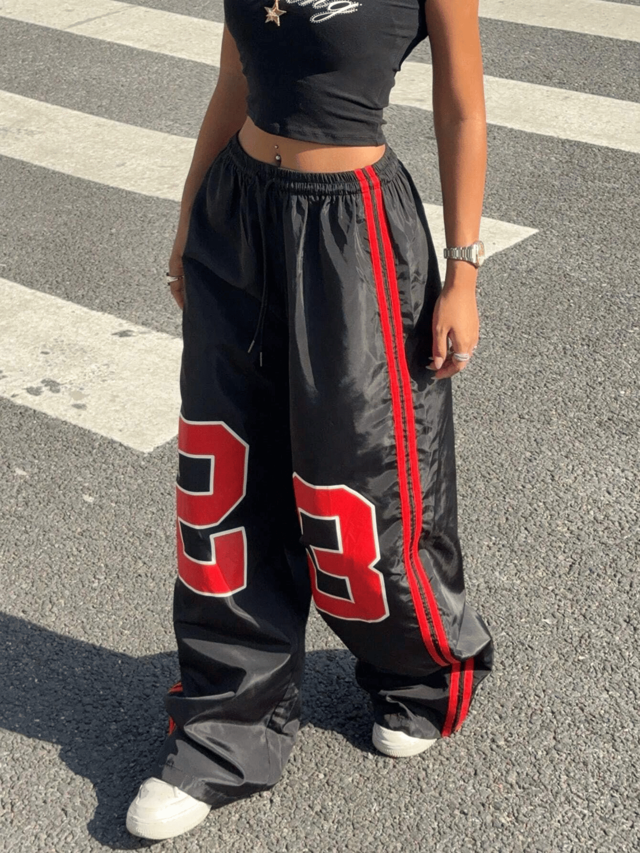 Casual Sports Jersey Red Eşofman Altı