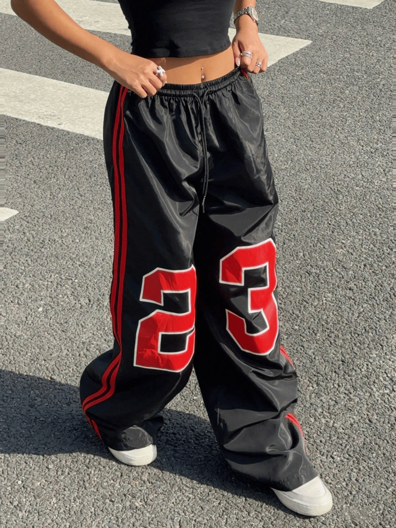 Casual Sports Jersey Red Eşofman Altı