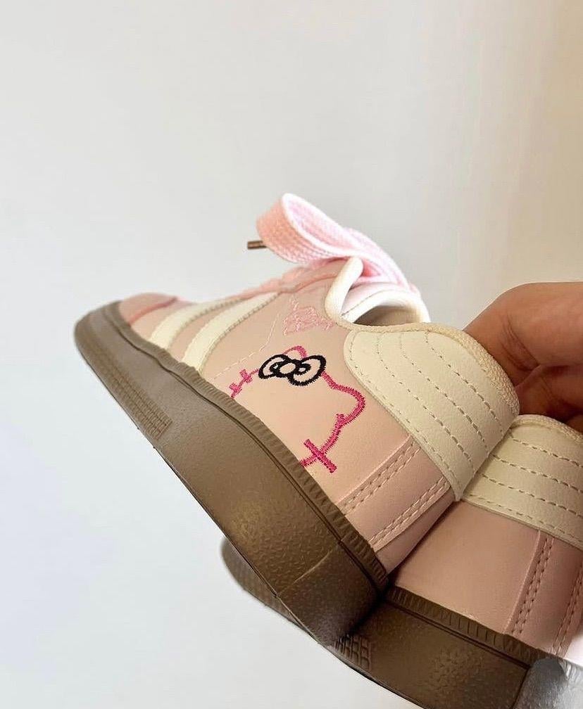 Nakışlı Kitty Pembe Spor Ayakkabı