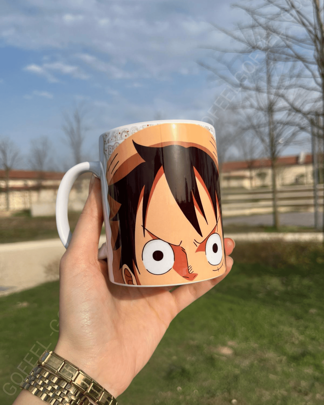 One Piece Full Baskılı Porselen Kupa Bardak