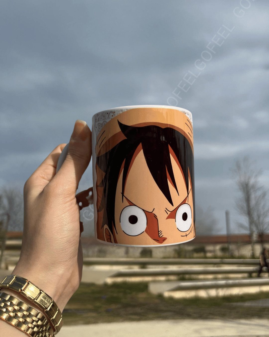 One Piece Full Baskılı Porselen Kupa Bardak